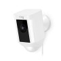 Ring Spotlight Cam Wired | Videocamera di sicurezza HD con faretto LED, allarme acustico, comunicazione bidirezionale