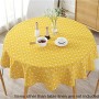 Tovaglia antipolvere in cotone e lino semplice e rotonda in stile nordico, per buffet, feste, cene in vacanza  Grey Arrow