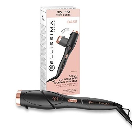 Imetec Bellissima My Pro Twist & Style GT22 100, Manico per Styler Arricciacapelli per Onde e Ricci, Temperatura Automatica, Ris