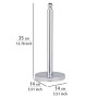 WENKO 16878100 Portarotolo Riserva Viterbo - per 3 Rotoli, Acciaio Inossidabile, 14 x 35 x 14 cm, Lucido