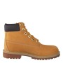 Timberland 6 in Premium Waterproof, Stivali Unisex-Bambini, Giallo, Pelle (Grano Nabuk), Materiale suola: Gomma, 37.5 EU