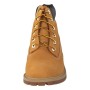 Timberland 6 in Premium Waterproof, Stivali Unisex-Bambini, Giallo, Pelle (Grano Nabuk), Materiale suola: Gomma, 37.5 EU