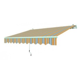 Blinky 9690814 Tenda da Sole Avvolgibile, 195x150 cm, Rigato Giallo