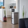 Relaxdays 10021222 Pattumiera Differenziatan con Sensore 60 L, 3 Scomparti, 2 Secchi Estraibili, Acciaio Inox HLP: 74,5 x 42 x 3