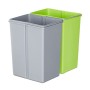 Relaxdays 10021222 Pattumiera Differenziatan con Sensore 60 L, 3 Scomparti, 2 Secchi Estraibili, Acciaio Inox HLP: 74,5 x 42 x 3