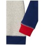 Amazon Essentials - Felpa girocollo, da ragazzo, Light Grey Heather Colorblock, US L (EU 134-140 CM)