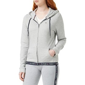 Tommy Hilfiger Hoody HWK Felpa con Cappuccio, Grigio (Grey Heather 004), Medium (Taglia Produttore: MD) Donna