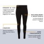 FM London Casual Leggings, Donna, Nero, Taglia del produttore: M, pacco da 3