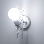 HAWEE Humanoid Creativo Lampada da Parete Interno Applique da Parete Moderna Lampada a Muro Applique Candelabro Max 60W E27 per 