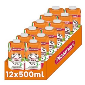 Plasmon Latte Liquido Nutri Mune 2 - 12 Confezioni da 500 ml