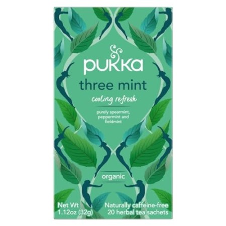 Pukka Three Mint Tisana, Confezione da 20 Filtri