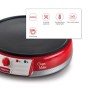 Ariete Maker Piastra elettrica per Crepes, 1000 W, Antiaderente, Rosso