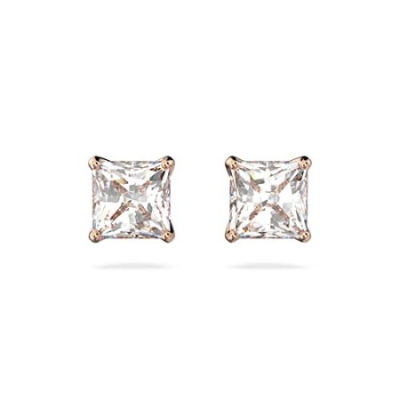 Swarovski Orecchini Attract, Bianco, Placcato Color Oro Rosa
