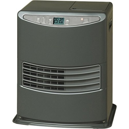 Toyoset Lc-3010 Stufa a Combustibile Elettronica, portatile, 3000 W, grigio, da 19m2 - 48m2, senza installazione, termostato reg