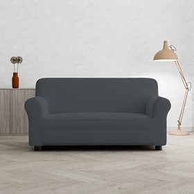 Sogni e Capricci Pretty Copridivano Bielastico, Grigio Scuro, 2 Posti