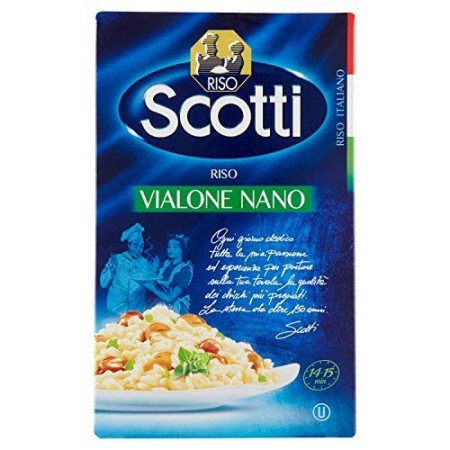 Riso Scotti - Riso Vialone Nano - Riso per Risotti Cremosi Pronto in 15' - 1 kg