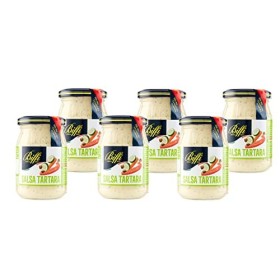 Biffi - Salsa Tartara con Uova da Allevamento a Terra - Senza Glutine - Multipack 6 pezzi x 180 gr