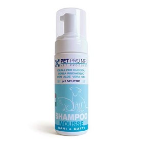 Virosac PetProMed - Shampoo Mousse - Ideale per il manto di cani e gatti, in particolare per i cuccioli - 1 flacone da 150 ml a 