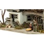 Unbekannt NK04 - Presepe in legno, con 3 statuette, in legno massiccio, 30 x 11 x 13 cm