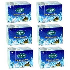 6x Viropa - Infuso ai Frutti per l'Inverno (Huttenzauber) - 15 filtri | Confezione da 6 x 15 filtri | Tisane ed infusi in filtro