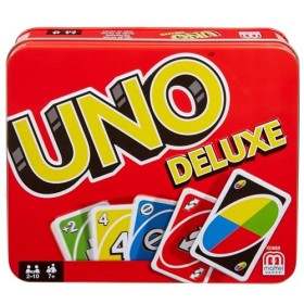 Mattel Games K0888 UNO Deluxe Gioco di Carte per 2-10 giocatori, 7 anni+