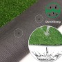 uyoyous, prato artificiale per giardino, prato in plastica, erba arrotolabile, prato in plastica, prato artificiale (1 m x 10 m)