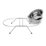 Relaxdays 10019115_395 Ciotole Rialzate per Cani in Acciaio Inox con Supporto, Scodella Doppia per Gatti in Set, 0,85 l Ciascuna