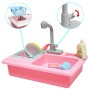 deAO Lavello da Cucina Elettronico Lavandino Giocattolo per Lavare i Piatti Accessorii da Cucina per Bambini Set Giochi di Imita