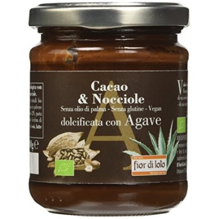 Fior Di Loto Crema Spalmabile Cacao E Nocciole Bio Dolcificata Con Agave - 200 gr