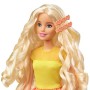 Barbie Ricci Perfetti, Bambola Bionda con Capelli Lunghi da Pettinare con Pettine, Bigodini e Accessori, Giocattolo per Bambini 