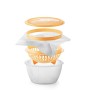 Tescoma 643120 Della Casa Set per Preparare Formaggi Cremosi, Plastica, Trasparente/Giallo