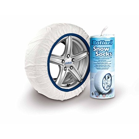 Bottari 68061: Calze da neve per auto, Taglia M, Prodotto compatibile con gli pneumatici 4 stagioni o invernali