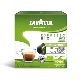 Lavazza Espresso Bio, 6 Confezioni da 16 Capsule (96) - Compatibili Nescafè Dolce Gusto