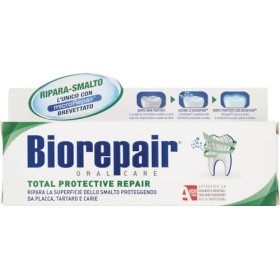 Biorepair, Dentifricio Total Protective Repair, Anticarie, Ripara lo Smalto, Rigenera lo Smalto, Antibatterico, Senza Fluoro, Co