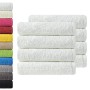 NatureMark 8 Asciugamani, 100% Cotone, Bianco, 50 x 100 cm, 8 unità