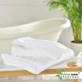 NatureMark 8 Asciugamani, 100% Cotone, Bianco, 50 x 100 cm, 8 unità