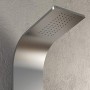 Colonna Doccia 001B 3 Funzioni Acciaio Inox 2 Bocchette Idro Lombari L20xP44xH140