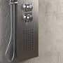 Colonna Doccia 001B 3 Funzioni Acciaio Inox 2 Bocchette Idro Lombari L20xP44xH140