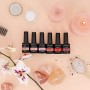 Kit Semipermanente Unghie Professionale • Set Manicure Completo 6 Smalti Primer Base Top Coat Lampada UV Led 48W Lime Remover 