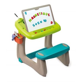 Smoby- Bureau Petit Ecolier Activity Super banco Scuola con Lettere e Numeri magnetici, Multicolore, 7600420103