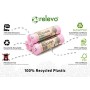Relevo Sacchi Spazzatura Profumati 100% riciclati, 30 litri, 45 unità