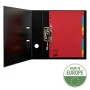 Esselte Divisori per Raccoglitori con 12 Tasti, Formato A4, Rosso/Multicolore, Cartoncino Robusto Riciclato, 100201