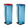 Top Star 235177 Supporto per Sacco della Spazzatura da 120 L con Coperchio a 3 Altezze, Plastica, Colori Assortiti, 28x32x87 cm,