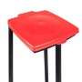 Top Star 235177 Supporto per Sacco della Spazzatura da 120 L con Coperchio a 3 Altezze, Plastica, Colori Assortiti, 28x32x87 cm,