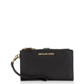 Michael Kors 35F8TVW0L-001, Accessori da Viaggio-Portafogli Donna, Nero Saffiano, Taglia unica