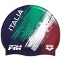 Arena Silicone cap Fin Italia, Cuffia Unisex Adulto, Navy White, Taglia Unica