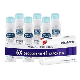 Neutro Roberts, Deodorante Spray Fresco Senza Sali di Alluminio, Zero Macchie, Protezione Naturale con Note Floreali, Deodorante