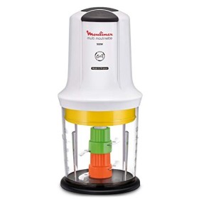 Moulinex Multimoulinette Multi Moulinette 6-in-1, 500 W, 0.5 Litri, di plastica, 2 velocità, Bianco