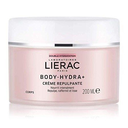 Lierac Body Hydra+ Crema Nutri-Rimpolpante per il Corpo con Acido Ialuronico, Anti-età, Nutriente, Idratante, Rassodante, per l