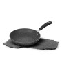 KASANOVA Padella New Petra Dark - Padella Antiaderente per Tutti i Piani Cottura - ø 26 cm